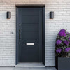 GRP Grey Modica Composite Front Door - No Frame or Fittings