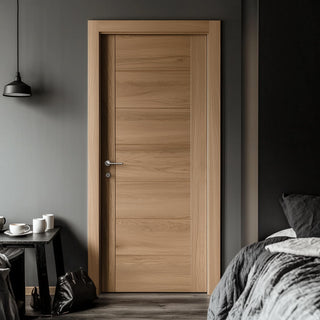 Image: Carini 7 Panel Oak Flush Internal Door