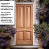 Islington 4 Panel Exterior Hardwood Front Door