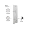 EasiKit Internal Door and Frame Kit - JBK White Shaker Calypso Aurora Primed Panel Internal Door