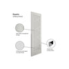 EasiKit Internal Door and Frame Kit - JB Kind Shaker Quartz Internal Door - White Primed