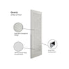 JB Kind Shaker Quartz Internal Door - White Primed