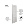 EasiKit Internal Door and Frame Kit - JBK White Classic Osborne Panel Primed Internal Door