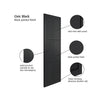 JB Kind Industrial Civic Black Internal Door - Prefinished