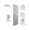 JB Kind Industrial Civic White Internal Door - Prefinished