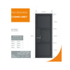 JB Kind Industrial Cosmo Graphite Grey Internal Door - Laminated - Prefinished