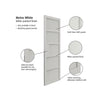 JB Kind Industrial Metro White Panel Internal Door - Prefinished