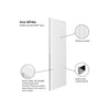 EasiKit Internal Door and Frame Kit - J B Kind Aria White Primed Flush Internal Door