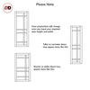 Sirius Tubular Stainless Steel Track & Solid Wood Door - Eco-Urban® Leith 9 Pane Door DD6316G - Clear Glass - 6 Colour Options