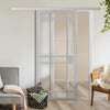 Single Sliding Door & Premium Wall Track - Eco-Urban® Leith 9 Pane Door DD6316G - Clear Glass - 6 Colour Options