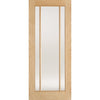 EasiKit Internal Door and Frame Kit - Lincoln 3 Pane Oak Internal Door - Clear Glass