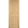 EasiKit Internal Door and Frame Kit - London 4 Panel Oak Internal Door