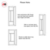 Sirius Tubular Stainless Steel Track & Solid Wood Door - Eco-Urban® Morningside 5 Panel Door DD6437 - 6 Colour Options