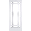 EasiKit Internal Door and Frame Kit - Manhattan Internal Door - Bevelled Clear Glass - White Primed