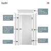 EasiKit Internal Door and Frame Kit - Melbourne White Primed Internal Door