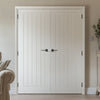 Mexicano Internal Door Pair - White Primed