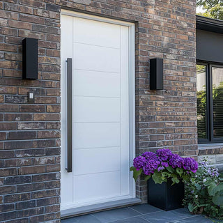 Image: GRP White Modica Composite Front Door - No Frame or Fittings