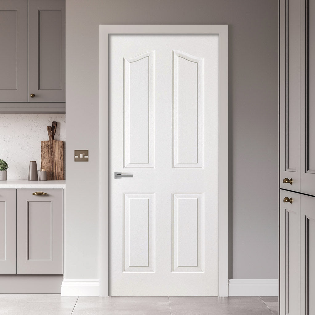 Moulded Mayfair 4 Panel White Primed Internal Door