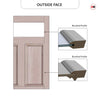 Exterior Victorian Nightingale 1L 4P Door with Two Sidelights - Customisable: Size, Colour, Glass and Sidelight Options