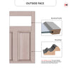 Exterior Victorian Bronte 1L 6P Front Door and Frame - Colour and Glass Options