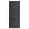 Sirius Tubular Stainless Steel Sliding Track & Double Door - Industrial Cosmo Graphite Grey Panel Internal Door - Laminated - Prefinished