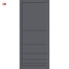 Chord Panel Solid Wood Internal Door Pair UK Made DD0110P - Stormy Grey Premium Primed - Urban Lite® Bespoke Sizes