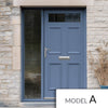 Exterior Victorian Nightingale 1L 4P Door with Single Sidelight - Customisable: Size, Colour, Glass and Sidelight Options