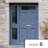 Exterior Victorian Nightingale 1L 4P Door with Single Sidelight - Customisable: Size, Colour, Glass and Sidelight Options