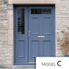 Exterior Victorian Nightingale 1L 4P Door with Single Sidelight - Customisable: Size, Colour, Glass and Sidelight Options