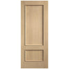 Top Mounted Black Sliding Track & Door - Murcia Oak Panel Internal Door - Prefinished