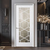 EasiKit Internal Door and Frame Kit - Orly Internal Door - Clear Glass - White Primed