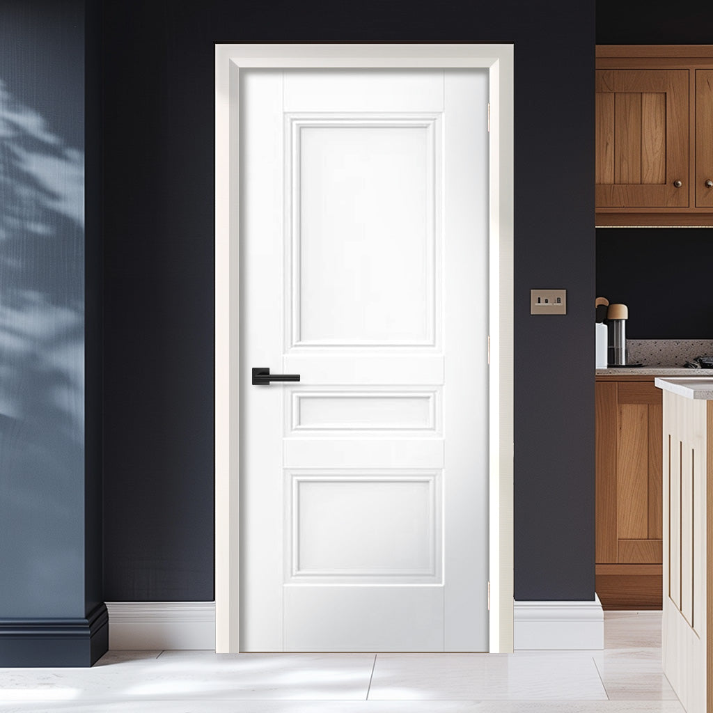 EasiKit Internal Door and Frame Kit - JBK White Classic Osborne Panel Primed Internal Door