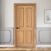 EasiKit Internal Door and Frame Kit - Regency Oak 4 Panel Internal Door - Raised Mouldings