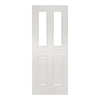 EasiKit Internal Door and Frame Kit - Rochester Clear Glazed White Primed Internal Door