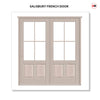 Made to Measure External Salisbury Traditional French Doors - 57mm Thick, Six Colour Options - Double Glazing