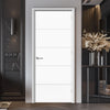 EasiKit Internal Door and Frame Kit - Santandor Flush Internal Door - White Primed