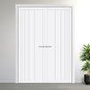 Simona Panel Solid Wood Internal Door Pair UK Made DD0105P - Cloud White Premium Primed - Urban Lite® Bespoke Sizes