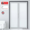 Oversize Thruframe Interior Bespoke Double Door Frames for Large Doors