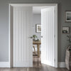 Mexicano Internal Door Pair - White Primed