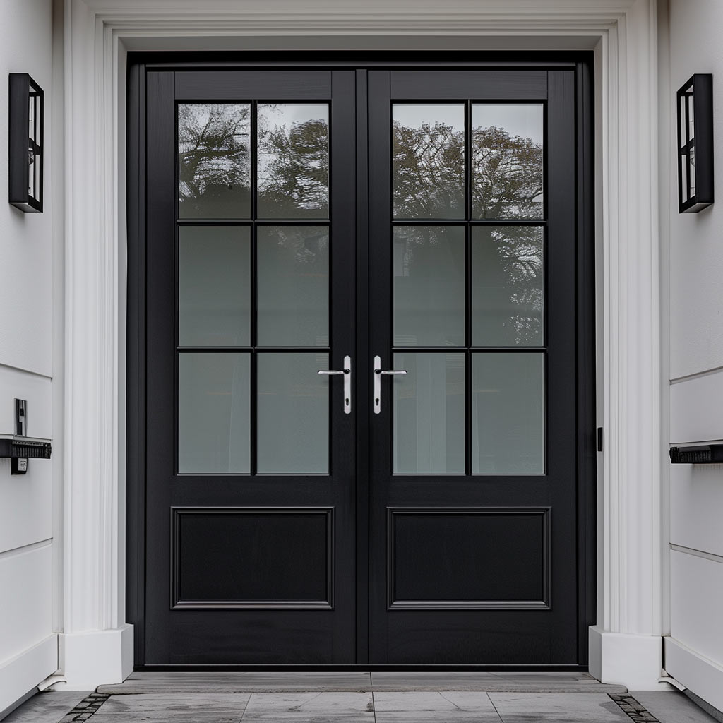 Made to Measure External Sunningdale Heritage French Doors - 57mm Thick, Six Colour Options - Double Glazing