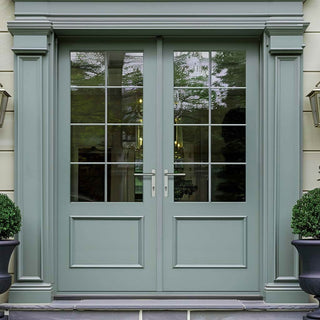 Image: Made to Measure External Turnberry Heritage French Doors - 57mm Thick, Six Colour Options - Double Glazing