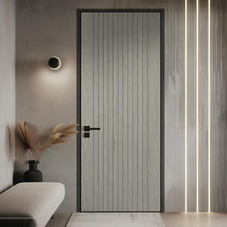 Image: Sydney Light Grey Door - Laminated - Prefinished