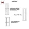 Sirius Tubular Stainless Steel Track & Solid Wood Door - Eco-Urban® Tromso 9 Panel Door DD6402 - 6 Colour Options