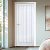 Textured Mexicano White Primed Panel Internal Door