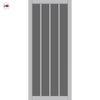 Adiba Solid Wood Internal Door Pair UK Made DD0106T Tinted Glass - Mist Grey Premium Primed - Urban Lite® Bespoke Sizes