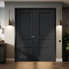 Toledo Black Panel Internal Door Pair - Prefinished