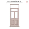 Exterior Victorian Nightingale Front Door with Transom - Customisable: Size, Colour, Glass and Sidelight Options