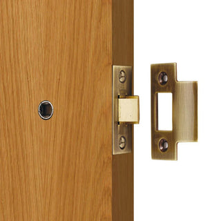 Image: Standard Tubular Latch, 65mm - 75mm for Internal Doors - 2 Sizes and 4 Finishes