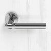 Turin Door Lever Handle - Polished Chrome