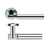 Turin Double Door Lever Handle Pack - 6 Square Hinges - Polished Chrome Finish - Combo Handle and Accessory Pack